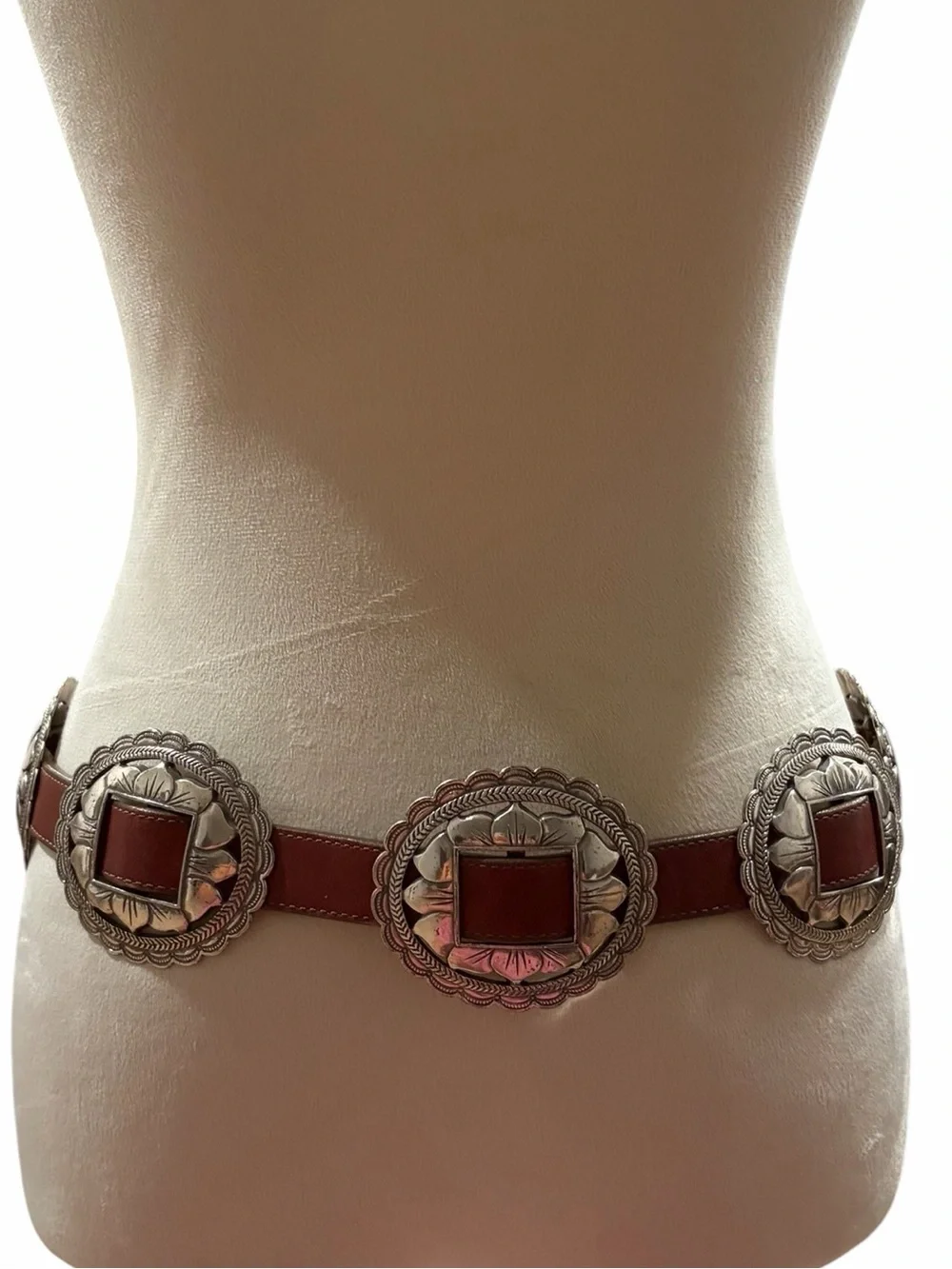 Vintage Brighton Sunflower Concho Belt